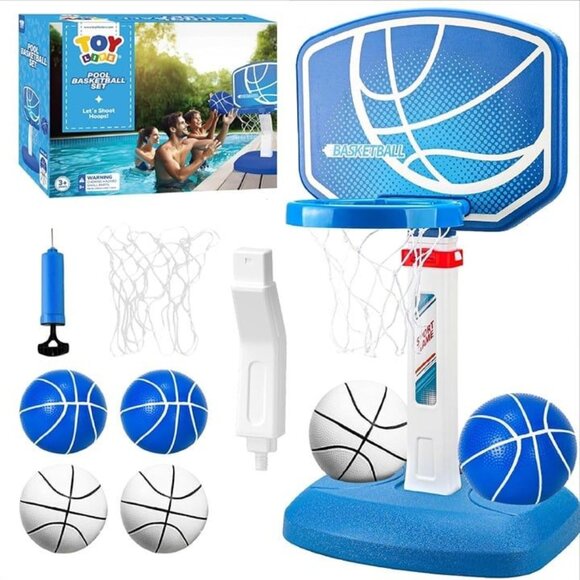 Pool Basketball Hoop for Kids Adults Party Basketballs‎ Included - Picture 1 of 7